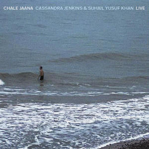 Cassandra Jenkins & Suhail Yusuf Khan - Chale Jaana: Cassandra Jenkins & Suhail Yusuf Khan Live Cover art of Cassandra Jenkins & Suhail Yusuf Khan's live album Chale Jaana.
It depicts a man standing in the sea.
A small part of the beach is visible.