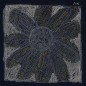 Cover art of Florist's self-titled album.
It depicts a drawn grey-yellow flower on a white drawn background.