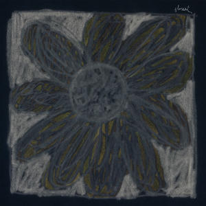 Cover art of Florist's self-titled album.
It depicts a drawn grey-yellow flower on a white drawn background.